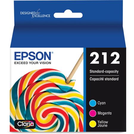 Paquete de Cartuchos de Tinta a Color Epson Claria 212 de Capacidad Estándar Cmy