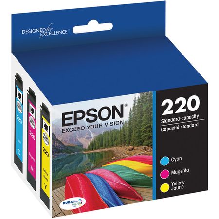 Paquete de Cartuchos de Tinta a Color Epson T220 Durabrite Ultra