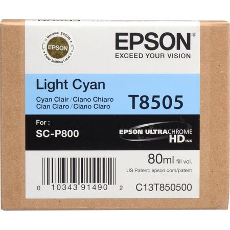 Cartucho de Tinta Epson T850500 Ultrachrome Hd Light Cyan 80 Ml