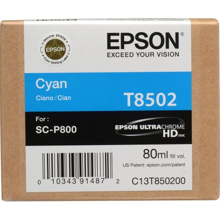 Cartucho de Tinta Epson T850200 Ultrachrome Hd Cyan 80 Ml
