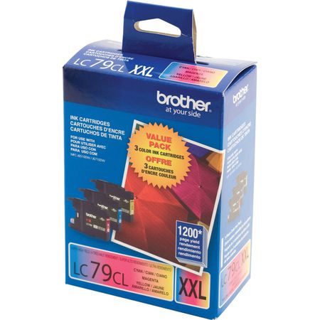 Cartuchos de Tinta Brother Lc793Pks Innobella Super High Yield Xxl en Cian Magenta y Amarillo