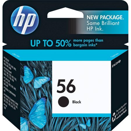 Cartucho de Tinta Negra Hp 56 para Impresoras de Inyección de Tinta 19Ml