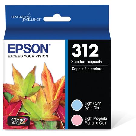 Multi Pack de Cartuchos de Tinta Epson Claria Photo Hd T312 Light Magenta y Light Cyan con Sensormat