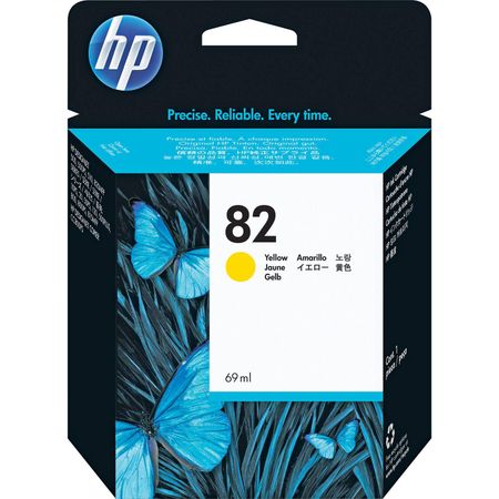 Cartucho de Tinta Amarilla Hp 82 69Ml para Impresoras Dj 500Sp y 800Sp