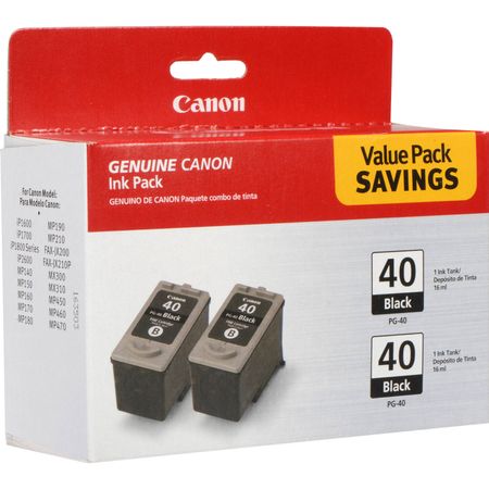 Cartucho de Tinta Negra Canon Pg 40 Twin Pack para Ip1600