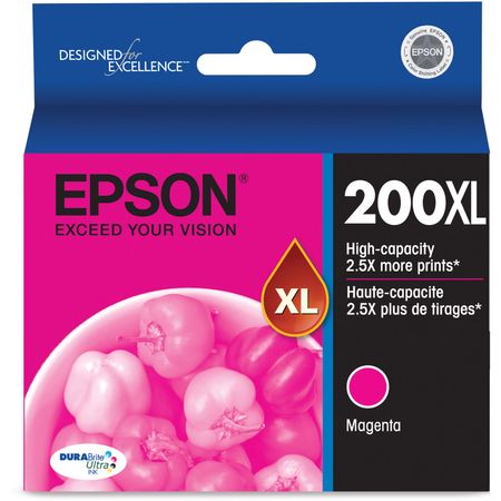 Cartucho de Tinta Magenta Epson 200Xl Durabright de Alta Capacidad