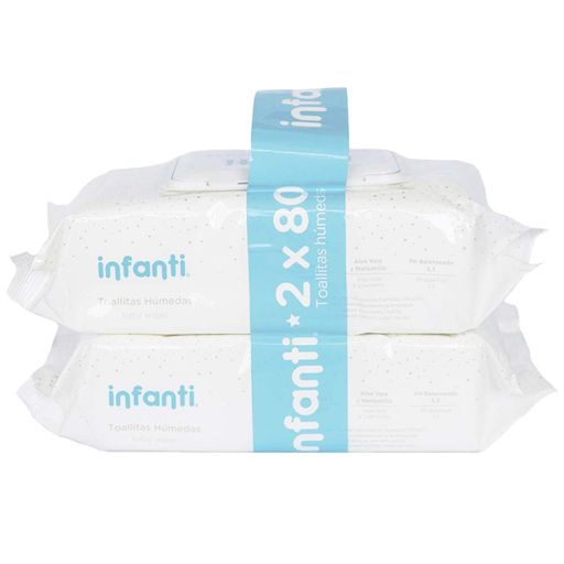 Toallitas Húmedas INFANTI Pack 2 x 80un
