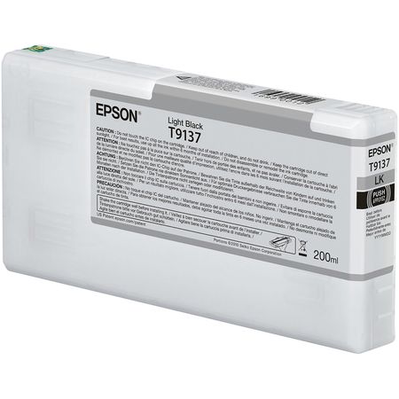 Cartucho de Tinta Epson T9137 Ultrachrome Hdx Light Black 200 Ml