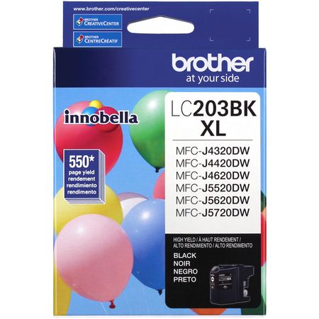 Cartucho de Tinta Negra Brother Lc203Bk Innobella de Alta Capacidad Xl Series