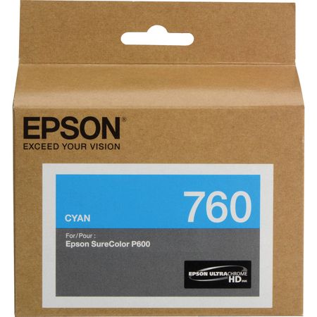 Cartucho de Tinta Epson T760 Cyan Ultrachrome Hd