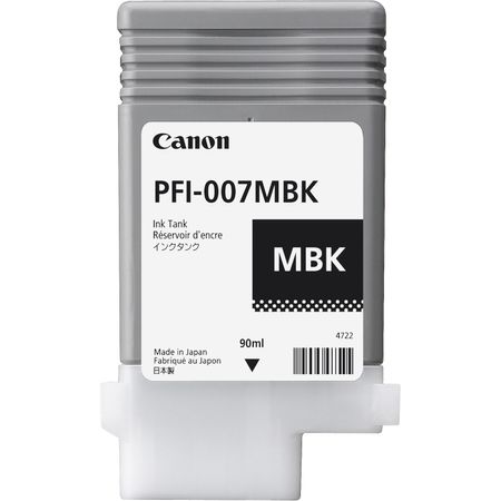 Cartucho de Tinta Canon Pfi 007Mbk Negro Mate 90Ml