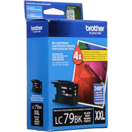 Cartucho de Tinta Negra Brother Lc79Bk Innobella Super High Yield Xxl