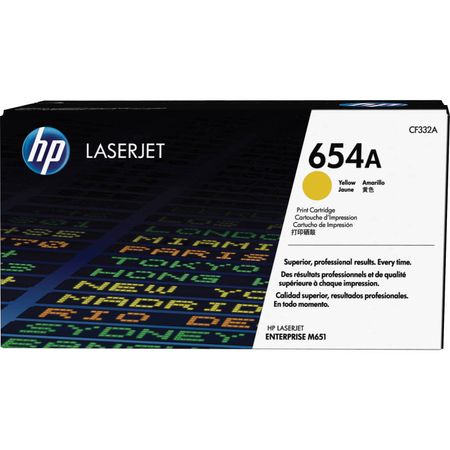 Cartucho de Tóner Hp Laserjet 654A Amarillo