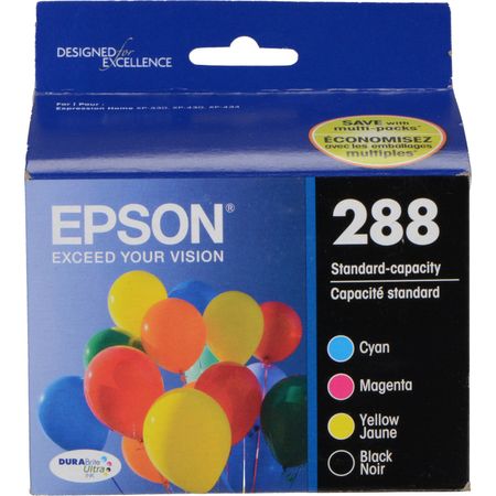 Set de Cartuchos de Tinta Epson T288120 Bcs Durabrite Ultra para Color y Negro