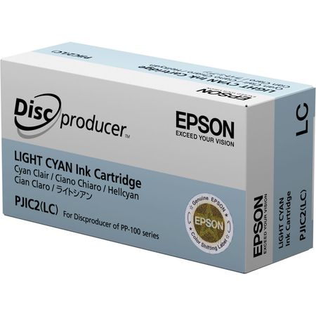 Cartucho de Tinta Epson Pjic2 Lc Light Cyan para La Impresora Automática de Discos Pp 100 Discproduc