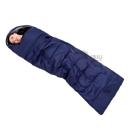 Saco Azul de Dormir en Forma Delgada
