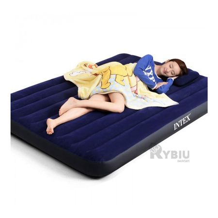 Azul Colchon Inflable Ideal para Descansar