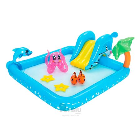 Centro de Juego Acuatico con Anillas Hinchables