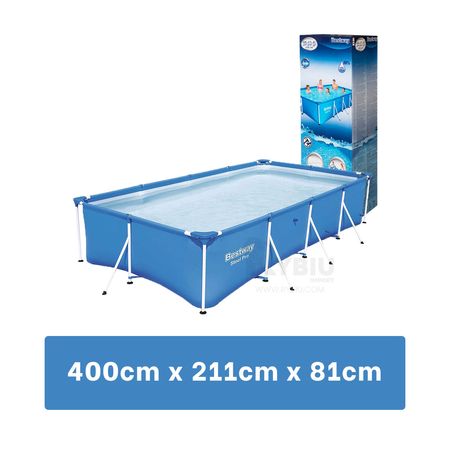 Piscina Familiar en Color Celeste para Jardin
