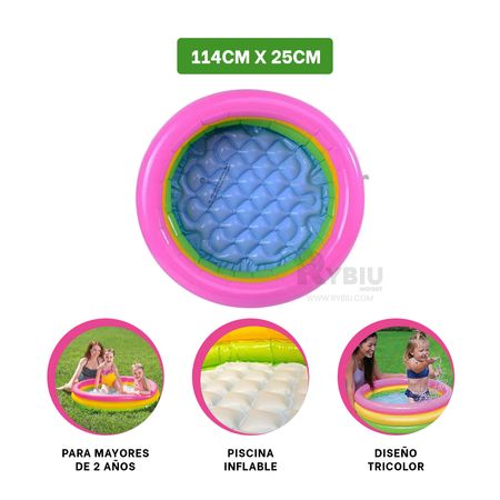 Circular Piscina Multicolor Ideal para Bebes