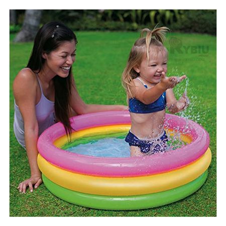 Piscina Divertida Circula Multicolor para Bebes