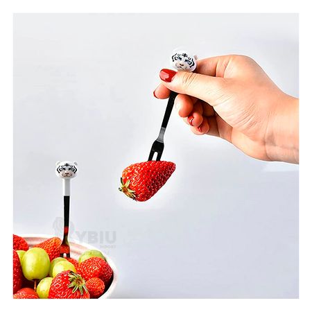 Conjunto de Mini Tenedores Blanco para Frutas