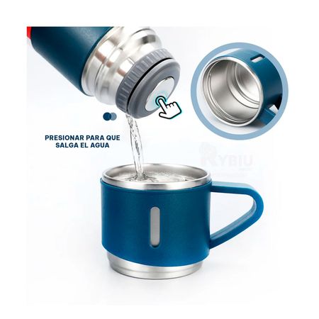 Termo Conservador de Bebidas Color Azul de 500 ml