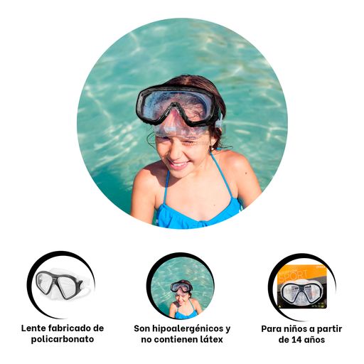 Speedo Paquete de 3 gafas de natación para adultos, los colores pueden  variar