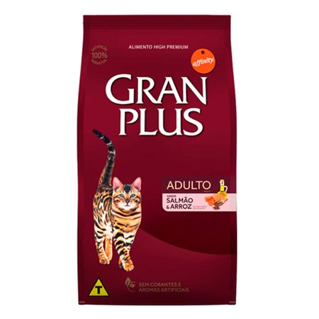 Comida para Gato Adultos Gran Plus Sabor Salmón y Arroz 3kg