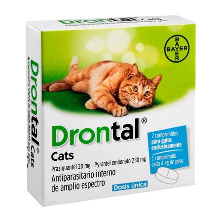 Antiparasitario Interno para Gatos Bayer Drontal 2 Tabletas