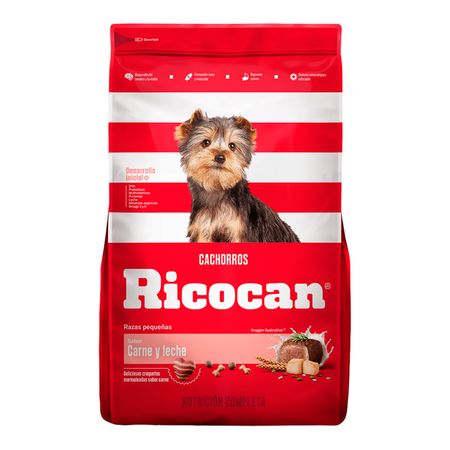 Comida Cachorro Raza Pequeña Ricocan de Carne y Leche 1kg