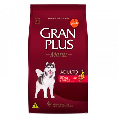 Comida para Perros Adultos Gran Plus Carne y Arroz 15kg