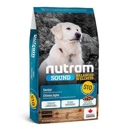 Comida Perro Toda Razas Adulto Nutram S10 Pollo Avena 11.4kg