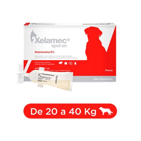 Antipulgas para Perros Xelamec Spot On Cajax5unx4ml