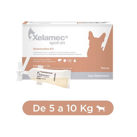 Antipulgas para Perros y Gatos Xelamec Spot On Cajax5unx1ml