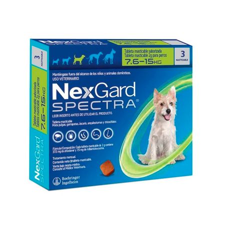 Antipulgas Perros Boehringer Nexgard Spectra M 7.5-15kg 3Tab