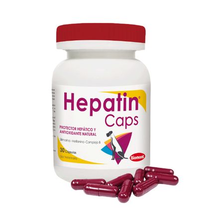 Protector Hepático para Perros Hepatin Caps 30 Cápsulas