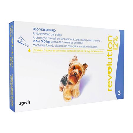 Revolution 0.12 0.25ml Perros De 2.6 – 5Kg Revolution 3Un