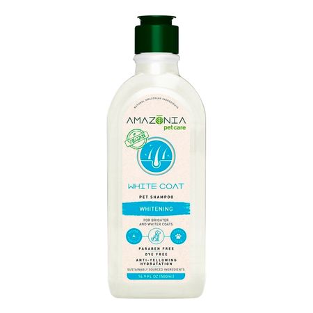 Shampoo Vegano Amazonia Pet Care Blanqueador 500ml