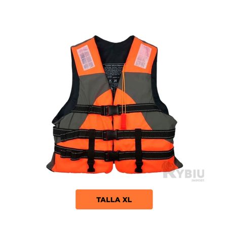 Chaqueta Flotador de Talla XL Color Anaranjado