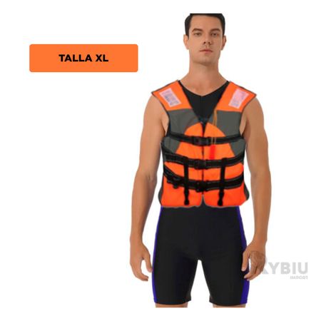 Chaqueta Salvavidas para Playa Talla XL Anaranjado