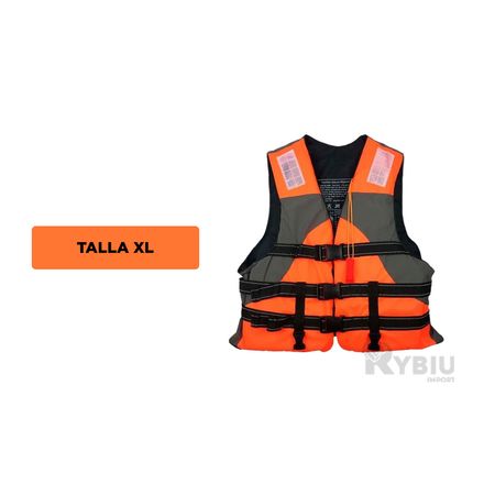Salvavidas con Cierre Tipo Clip Talla XL Anaranjado