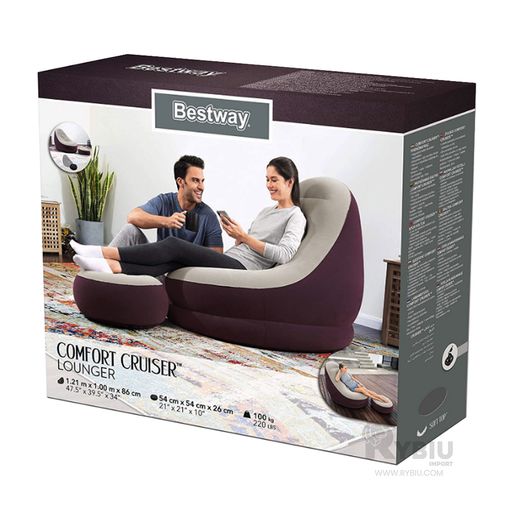 Hermoso Sofa Hinchable de Color Rosado - Promart