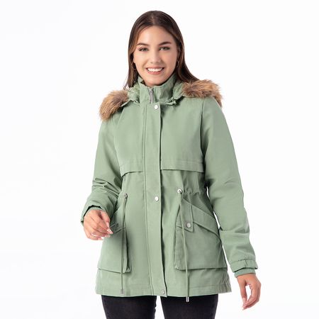Casaca Alcyna Drill Mujer Pionier Verde Xl