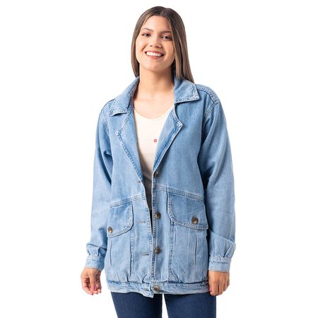 Casaca Sashel Denim Mujer Pionier Sky M