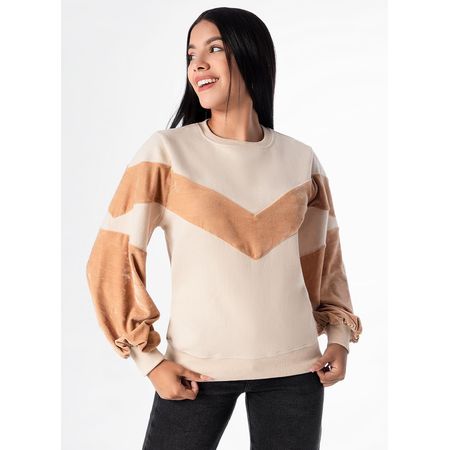 Polera Acaliax Franela Mujer Goccos Beige L