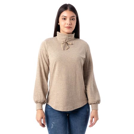 Polera Nanyi_S Rib Mujer Pionier Beige M