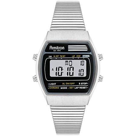 Reloj Digital Armitron Sport 40/8487Bksv para Hombre en Plateado
