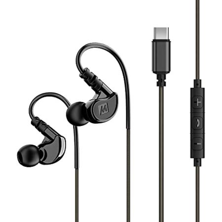 Auriculares Intrauditivos con Cable M6Usb-Bk Mee Audio Unisex en Negro