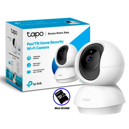 Cámara de Vigilancia Wi Fi Tp Link Tapo C200 360 1080P Fhd Sd 128Gb